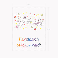 Der Sticker Herzlichen Glückwunsch