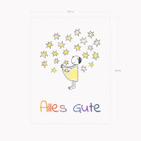 Der Sticker Alles Gute