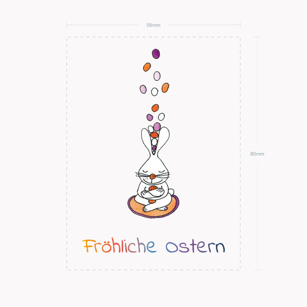 Der Sticker Fröhliche Ostern