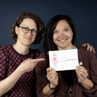 Krims-Krams Tasche "Supermama" ohne Taschengurt